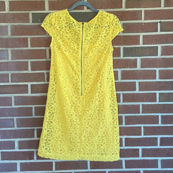 Tommy Hilfiger Sunshine Yellow Lace Dress - Picture 12 of 14